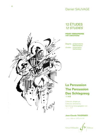 12 études pour vibraphone Visuel